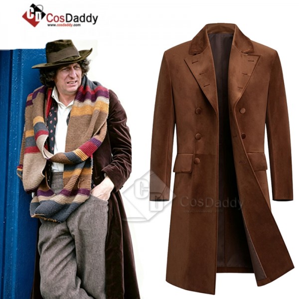 Doctor Who Fourth 4th Doctor Dutch velvet Tom Baker Dr Who Cosplay Costumes