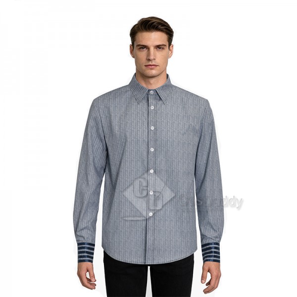Doctor Who 11th Doctor Matt Smith Eleventh Doctor Cosplay Costume Blue Shirt