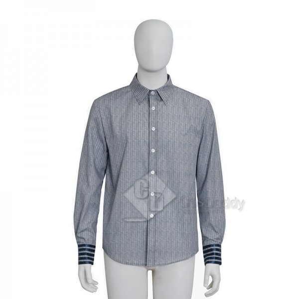 Doctor Who 11th Doctor Matt Smith Eleventh Doctor Cosplay Costume Blue Shirt