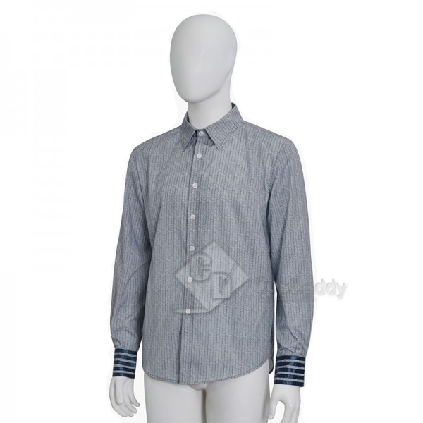 Doctor Who 11th Doctor Matt Smith Eleventh Doctor Cosplay Costume Blue Shirt