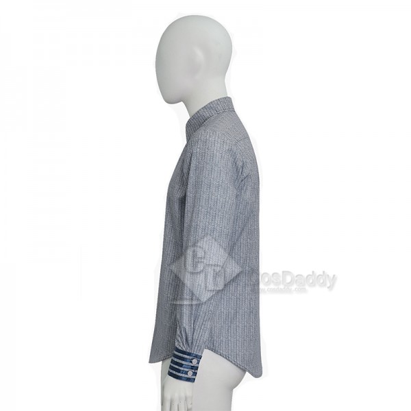 Doctor Who 11th Doctor Matt Smith Eleventh Doctor Cosplay Costume Blue Shirt