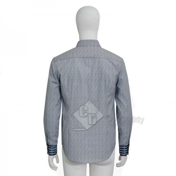Doctor Who 11th Doctor Matt Smith Eleventh Doctor Cosplay Costume Blue Shirt
