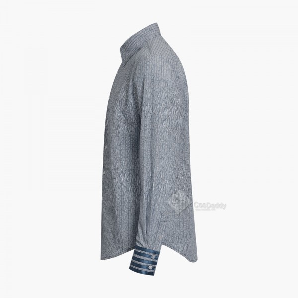 Doctor Who 11th Doctor Matt Smith Eleventh Doctor Cosplay Costume Blue Shirt