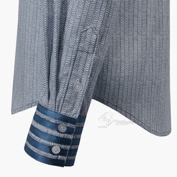Doctor Who 11th Doctor Matt Smith Eleventh Doctor Cosplay Costume Blue Shirt