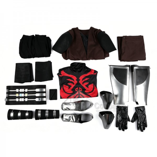 Cosdaddy Star Wars Maul Shadow Lord Maul Cosplay Costume Halloween Party Suit 