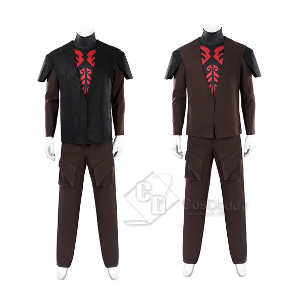 Cosdaddy Star Wars Maul Shadow Lord Maul Cosplay Costume Halloween Party Suit 