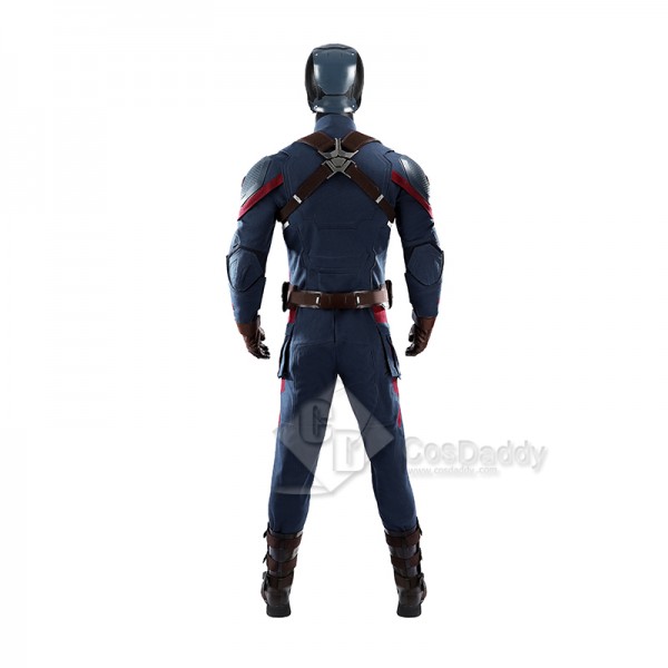 Cosdaddy Captain America Cosplay Costume Avengers Endgame Halloween Outfit 