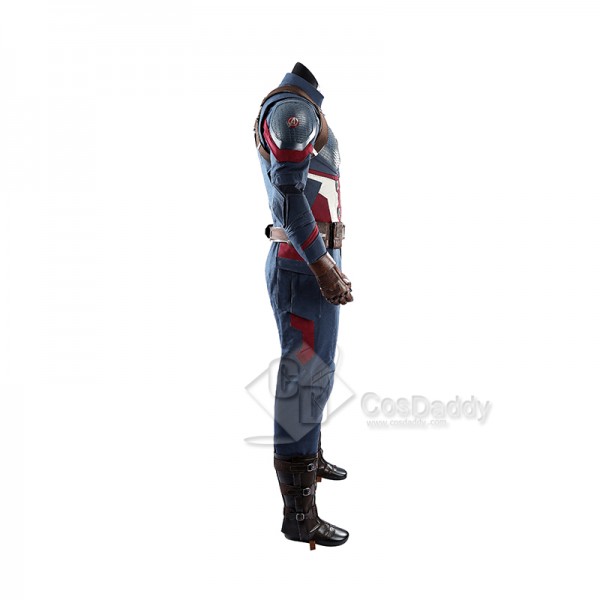 Cosdaddy Captain America Cosplay Costume Avengers Endgame Halloween Outfit 