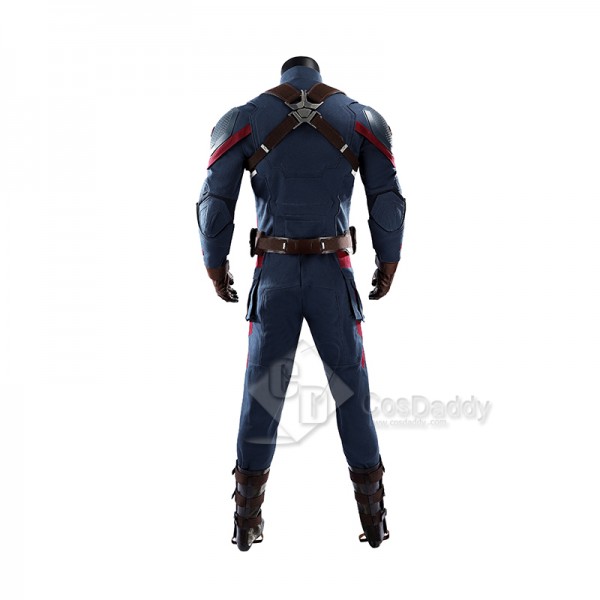 Cosdaddy Captain America Cosplay Costume Avengers Endgame Halloween Outfit 