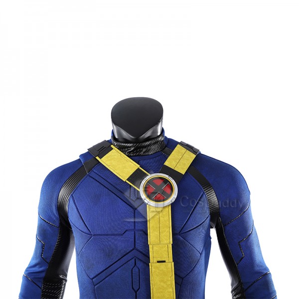 Cosdaddy Avengers Doomsday Cyclops X-Men Blue Yellow Costume Full Set