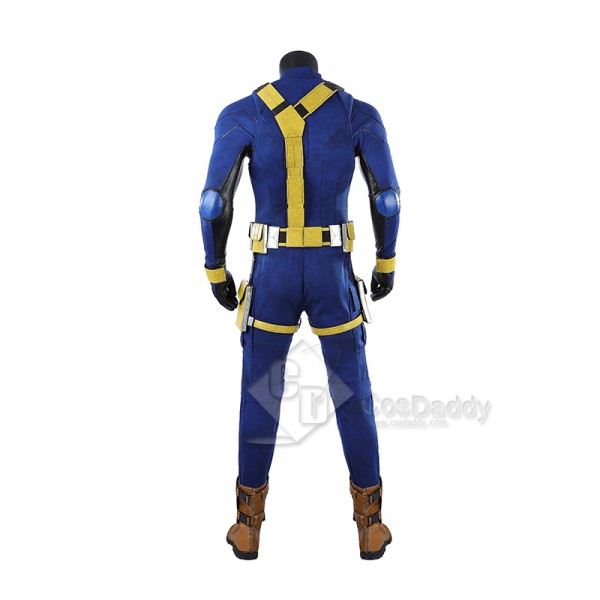 Cosdaddy Avengers Doomsday Cyclops X-Men Blue Yellow Costume Full Set