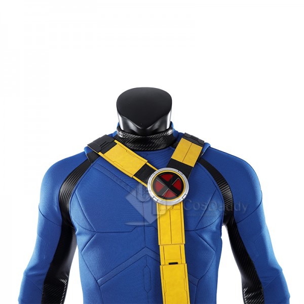 Cosdaddy Avengers Doomsday Cyclops X-Men Blue Yellow Costume Full Set