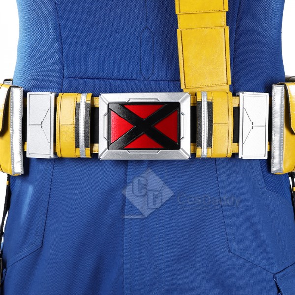 Cosdaddy Avengers Doomsday Cyclops X-Men Blue Yellow Costume Full Set
