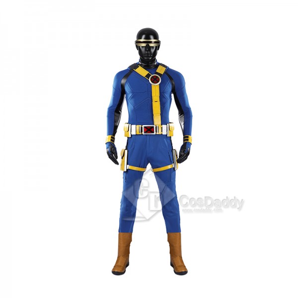 Cosdaddy Avengers Doomsday Cyclops X-Men Blue Yellow Costume Full Set