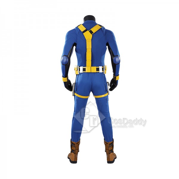 Cosdaddy Avengers Doomsday Cyclops X-Men Blue Yellow Costume Full Set