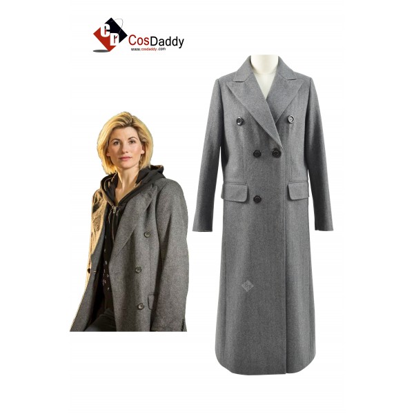 Doctor Who 13th Thirteenth Doctor Trailer Grey Coat Costume