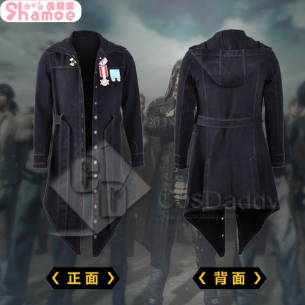 Playerunknown's Battlegrounds Costume Black Hooded Jacket (Nylon version