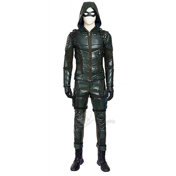 Arrow Season 5  Green Arrow Oliver Queen Cosplay Costume