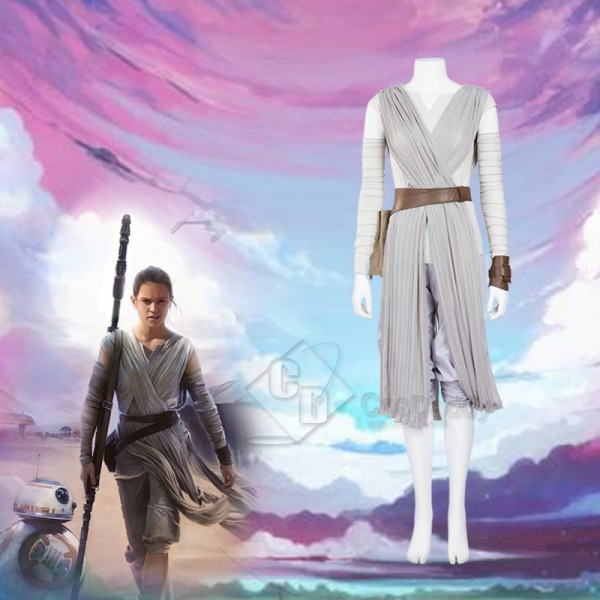 Star wars VIII the Last Jedi Rey Dress Costume