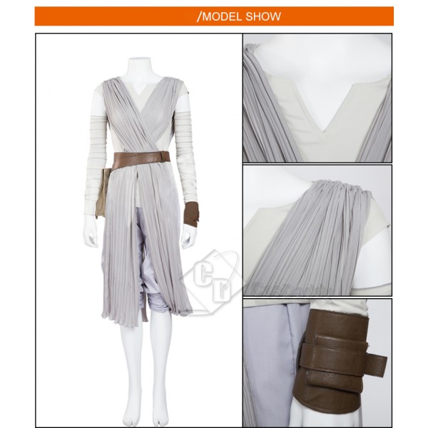 Star wars VIII the Last Jedi Rey Dress Costume