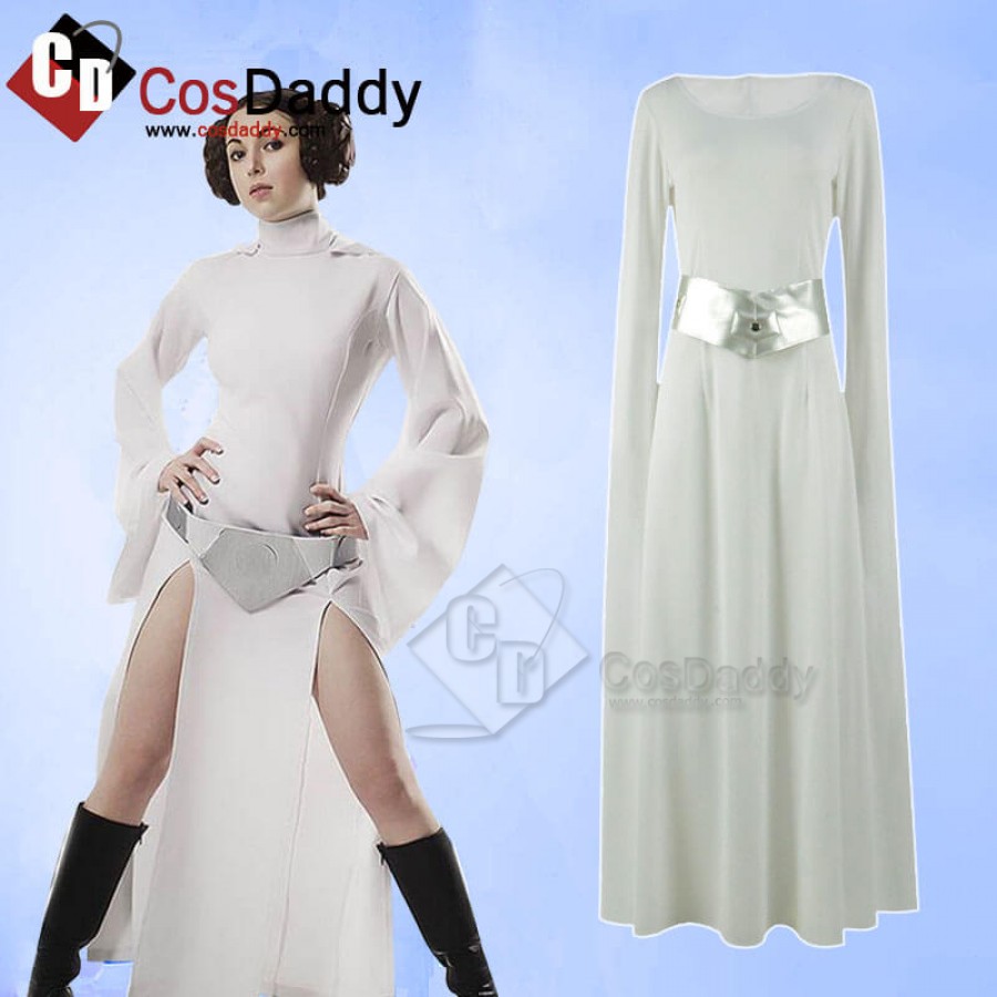 Star Wars Princess Leia Organa White Dress Costume