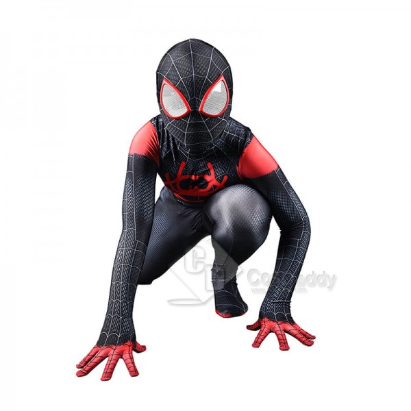 Spider-Man Into The Spider-Verse Miles Morales Cosplay Jumpsuit Halloween Costumes