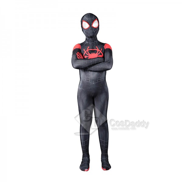 Spider-Man Into The Spider-Verse Miles Morales Cosplay Jumpsuit Halloween Costumes