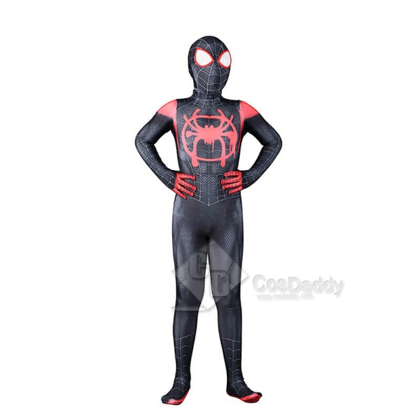 Spider-Man Into The Spider-Verse Miles Morales Cosplay Jumpsuit Halloween Costumes