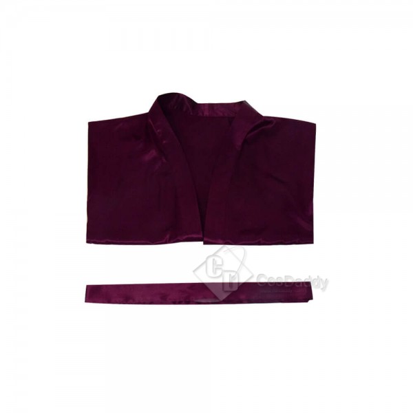 Sexy Luxury Purple Satin Robe And Nighty Costume