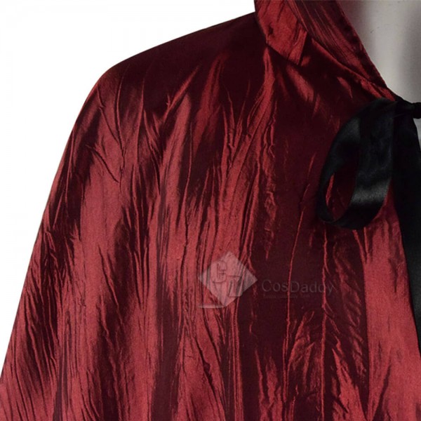 Halloween Costume Red Hooded Cape Cloak Coat For Sale