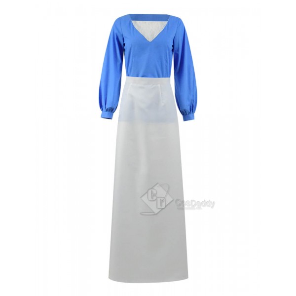 Hua Mulan Princess Cosplay Costume Han Chinese Clothing Blue Dress