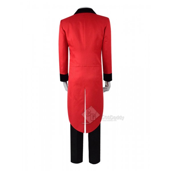 Adult Party Tuxedo Costume Red Double Breasted Cosplay Suits