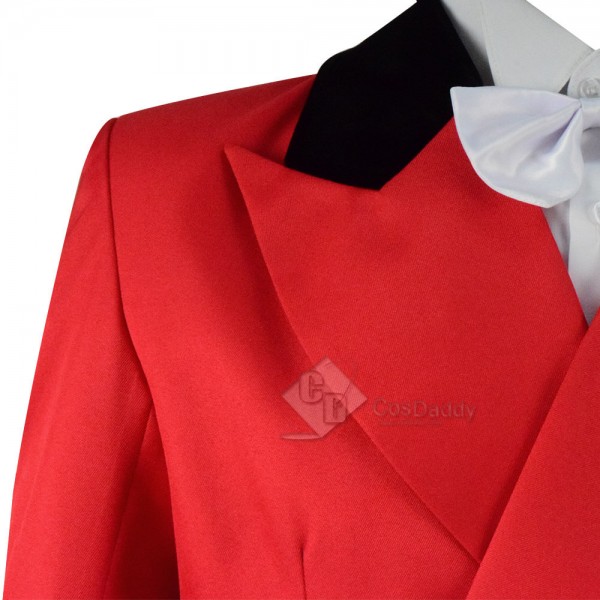 Adult Party Tuxedo Costume Red Double Breasted Cosplay Suits