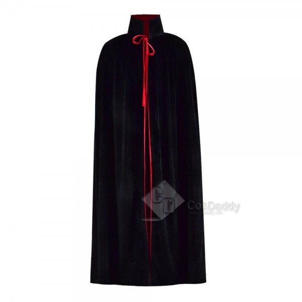 Halloween Fashion Chids Velvet Red Black Cloak Capes For Kids