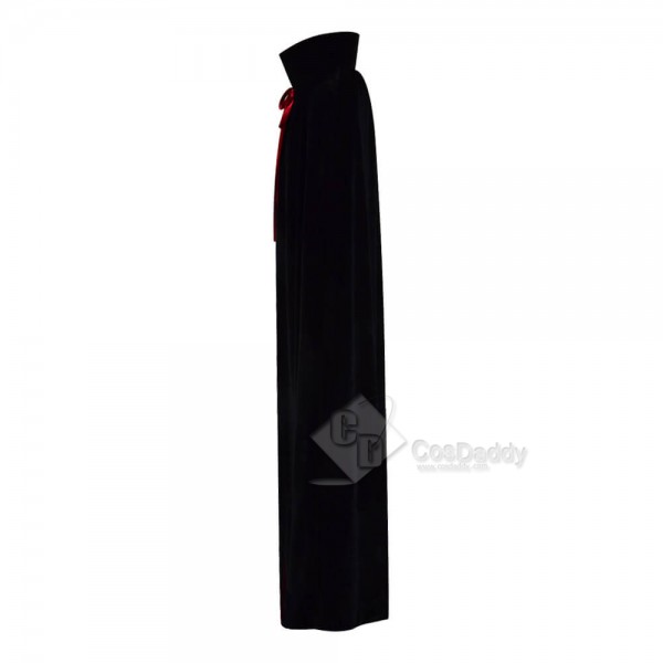 Halloween Fashion Chids Velvet Red Black Cloak Capes For Kids