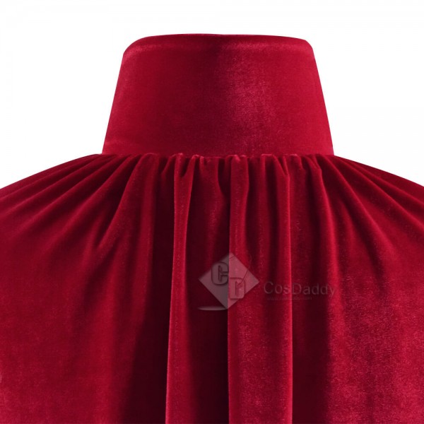 Halloween Fashion Chids Velvet Red Black Cloak Capes For Kids