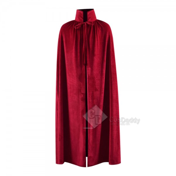 Halloween Fashion Chids Velvet Red Black Cloak Capes For Kids