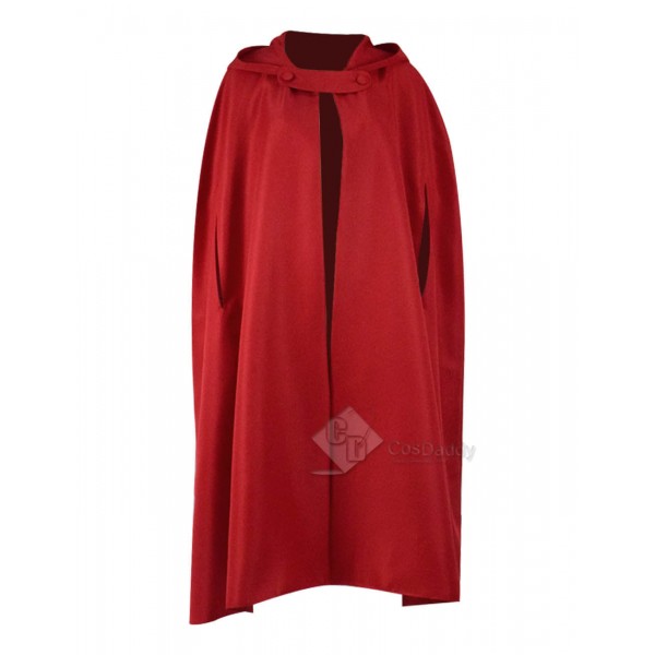 Halloween Costume Capes Red Hooded Cloak For Sale-...