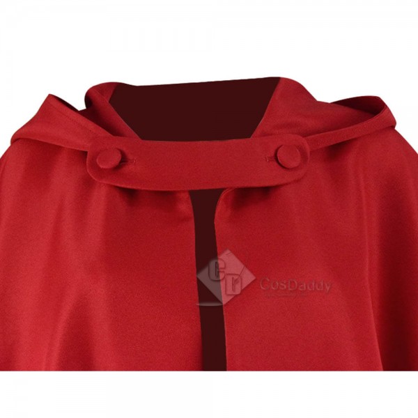 Halloween Costume Capes Red Hooded Cloak For Sale-Cosdaddy