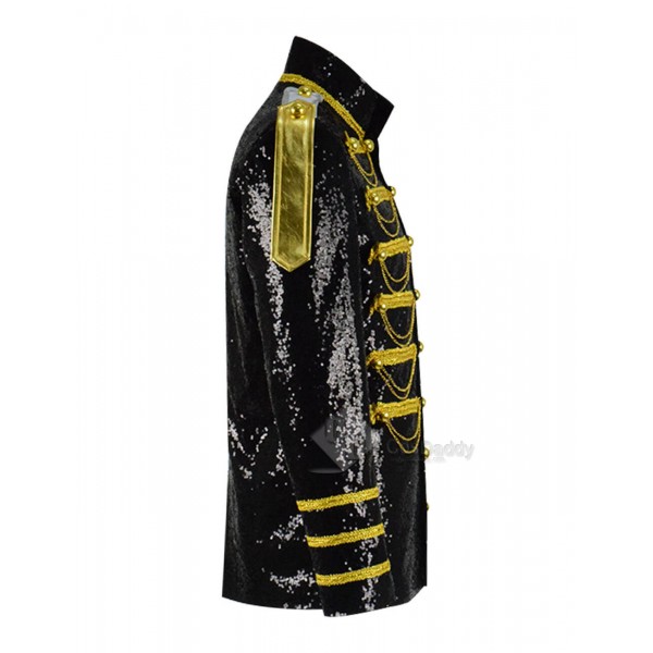 Gothic Jacket Mens Victoria Coat Costume Yellow Chain Party Outwear