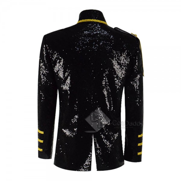 Gothic Jacket Mens Victoria Coat Costume Yellow Chain Party Outwear