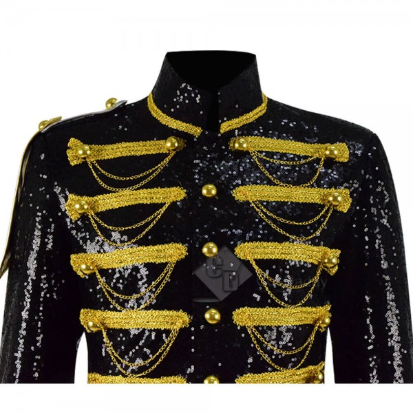 Gothic Jacket Mens Victoria Coat Costume Yellow Chain Party Outwear