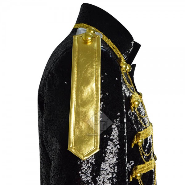 Gothic Jacket Mens Victoria Coat Costume Yellow Chain Party Outwear