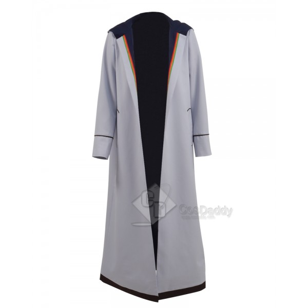 Doctor Who 13th Doctor Cosplay Costume Trench Coat(3 Stripes,Only Coat)