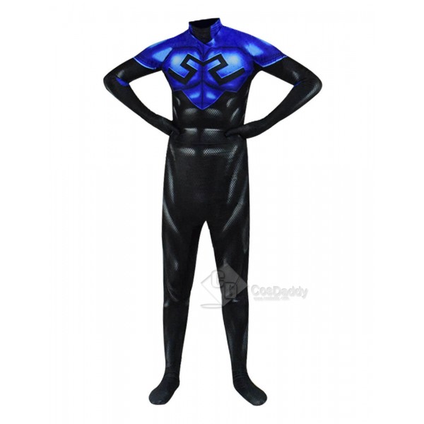 Blue Beetle Costume Superhero Lycra Spandex Halloween Cosplay For Sale 2019