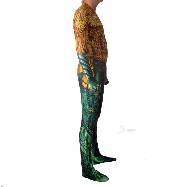 Halloween Cosplay Bodysuit Adult/Kids Unisex 3D Lycra Spandex Zentai Aquaman Arthur Costume