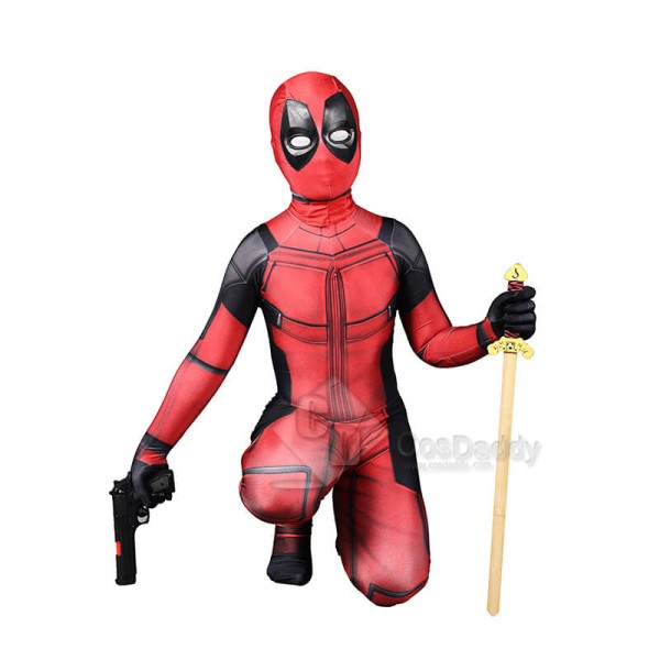 Deadpool Marvel Deluxe  Halloween Costume For Kids...