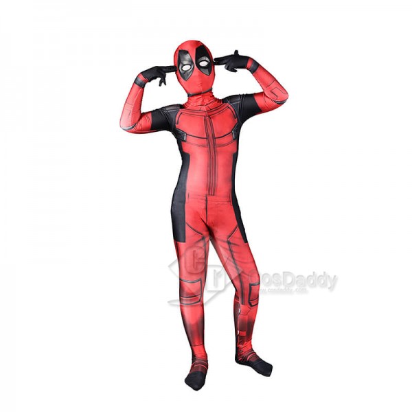 Deadpool Marvel Deluxe  Halloween Costume For Kids Lycra Spandex Cosplay Suits