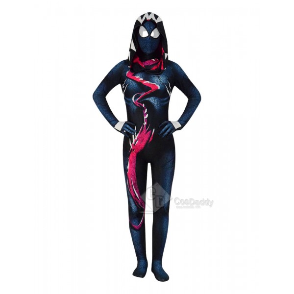 Spiderman Superhero Halloween Gwenom Women Cosplay Costume Venom Suit