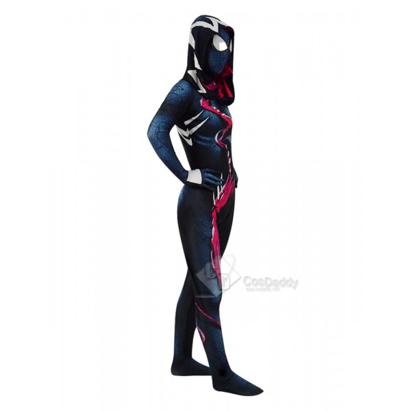 Spiderman Superhero Halloween Gwenom Women Cosplay Costume Venom Suit